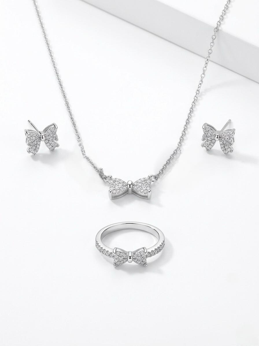 Ensemble pandora papillon blanche